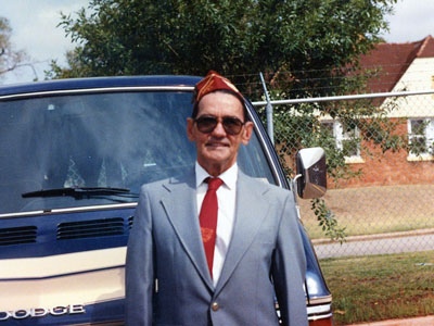 HL Boyd after receiving his POW Medal in 1988.