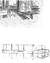 Barracks drawing of escape tunnel