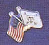 Crossed Flag Lapel Pin