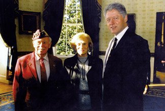 Lou, Molly and Pres. Clinton at White House