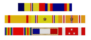 Battle ribbons awarded U.S.S Canopus